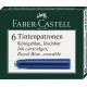 Tintes kapsulas Faber-Castell, izdzēšamas, 6gab/iep, zilas (P)