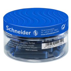 Чернильные картриджи Schneider 6703, Royal Blue, Стираемые