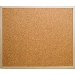 Korķa tāfele 2X3 EcoBoard 80x60cm, koka rāmis