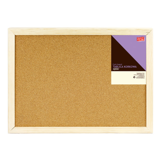 *Korķa tāfele GRAND ar koka rāmīti, 400x600mm