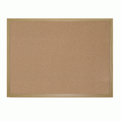 *Korķa tāfele BI-OFFICE ar koka rāmīti, 450x600mm