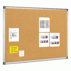 *Korķa tāfele ar metāla rāmīti BI-OFFICE 600x900mm