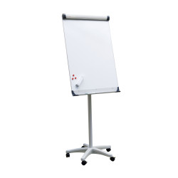 Magnētiskā tāfele 2x3, Mobilechart Classic 66x100cm, uz ritenīšiem, alumīnija rāmis