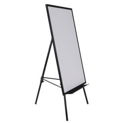 Magnētiska tāfele uz statīva alumīnija rāmī Deli Flipchart, 60x90cm, balta