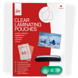 Laminēšanas plēves College Antistatic A5, 80mikr., 100 loksnes, glancētas
