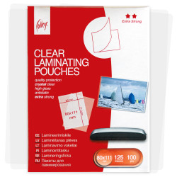 Laminēšanas plēves College Antistatic 80x111mm, 125mikr., 100 loksnes, glancētas