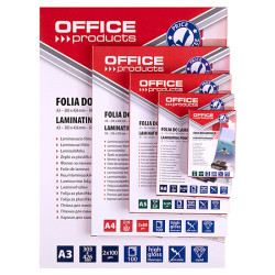 ***Laminēšanas plēves Office Products A6, 125mikr., 100 loksnes, glancētas