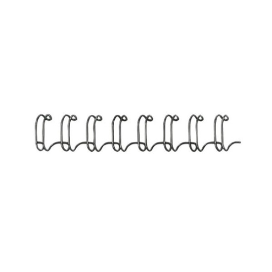 Metāla spirāles Fellowes Wire Comb 6mm,100gab/iep, melnas