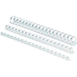 Plastmasas spirāles Fellowes Ø38mm, 50gab/iep, baltas