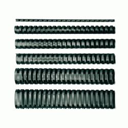 Plastmasas spirāles Forpus, Ø16mm, 100 gab./iep, melnas