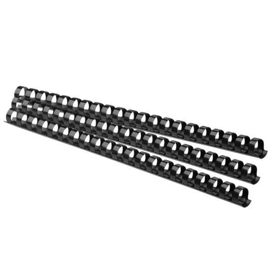 Plastmasas spirāles Forpus 14mm, 100gab/iep, melnas