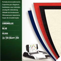 Iesiešanas vāki Fellowes Chromo A4, 250g/m², 100gab/iep., melni