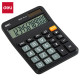 Galda kalkulators Deli M222 150x110x27mm, melns
