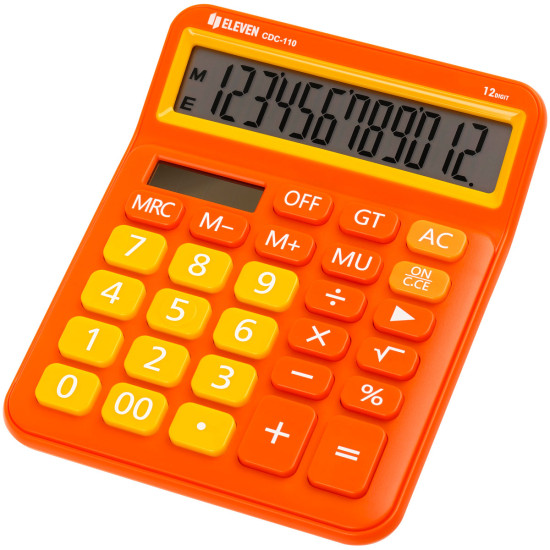 *Kalkulators ELEVEN CDC-110, oranžs