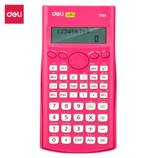 Научный калькулятор DELI 240F, Red, 240 функций