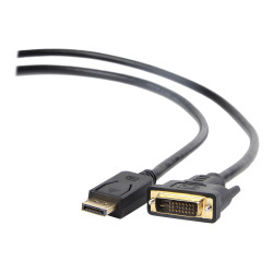 Видеокабель Gembird CC-DPM-DVIM-1M, Стабильный сигнал, Black