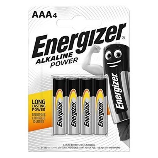 Baterijas Energizer Alkaline AAA 4gab/iep.