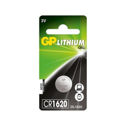 Батарейка GP CR1620, Долговечная, Silver