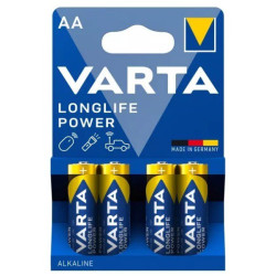 *Baterijas VARTA LONG LIFE POWER ALKALINE LR06(4) AA