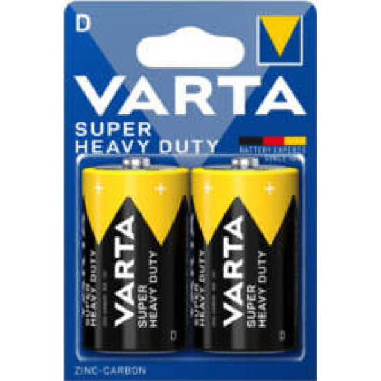 Baterijas Varta Super Heavy  Duty  D (2020), 2gab/iep