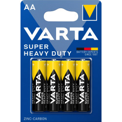 Baterijas Varta Super Heavy  Duty  AA, 4gab/iep