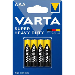 *Baterijas VARTA SUPER HEAVY DUTY (4) AAA