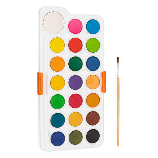 Набор акварельных красок DELI EC10, Крышка-палитра, Multicolor