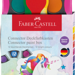 Akvareļu krāsas Faber-Castell Unicorn 12 krāsas