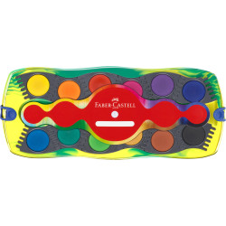 *Akvareļu krāsas Faber-Castell Connector Dinosaurus, 12 krāsas