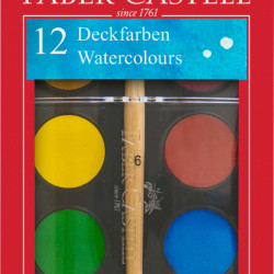 Набор акварельных красок Faber-Castell 12 Непрозрачных Цветов, Multicolor