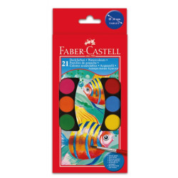 Акварельные краски Faber-Castell 21 Цвет, Multicolor, Непрозрачные