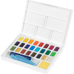 Акварельный набор Faber-Castell Creative Studio, Multicolor, с водной кистью