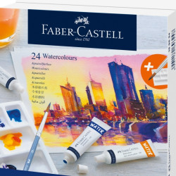 Akvareļu krāsas Faber-Castell, 9ml, 24 krāsas