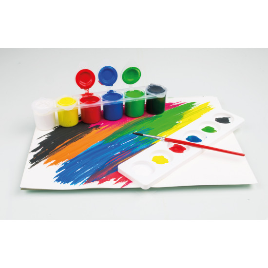 Гуашь EberhardFaber EFA Color School, Multicolor, Отстирываемая
