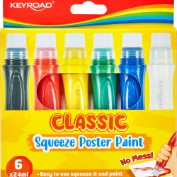 Plakātu krāsas Keyroad Classic, 6 krāsas