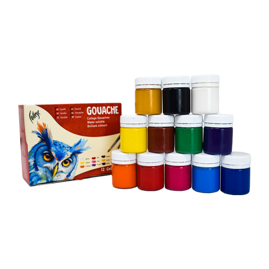 Guaša krāsas College 20ml, 12 krāsas