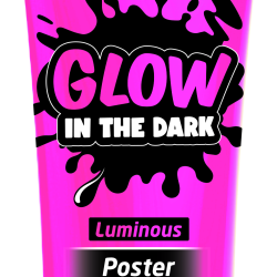 Plakātu krāsa Keyroad 75ml, luminiscējoša, rozā