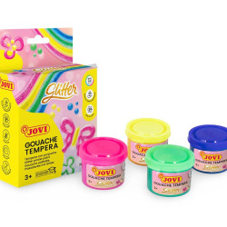 *Guaša krāsas Jovi GLITTER, 55ml, 6 krāsas