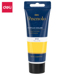 Akrila krāsa Deli Finenolo 310, 75ml, Yellow