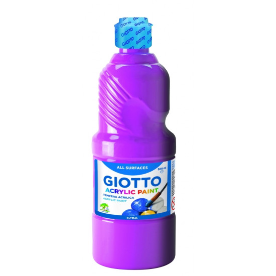 Akrila krāsa Giotto 500ml, rozā