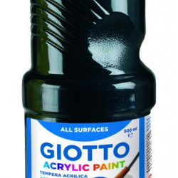 Akrila krāsa Giotto 500ml, melna