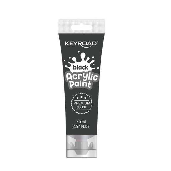 Akrila krāsa Keyroad 75ml, black