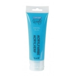 *Akrila krāsa TopPoint, 83ml, gaiši zila