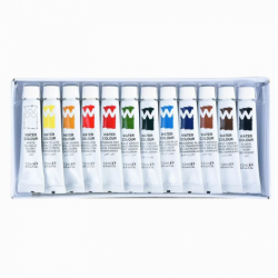 Akvareļu krāsas Art Rangers 12ml tūbiņā, 12 krāsas