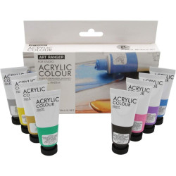 Akrila krāsas Art Rangers Metallic 22ml, 8 krāsas