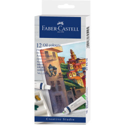 *Eļļas krāsas Faber-Castell, 12krāsasx9ml