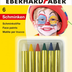 Grima krītiņi EberhardFaber īsi, 6 krāsas
