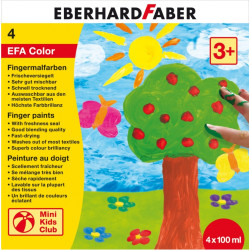 Пальчиковые краски Eberhard Faber EFA Color, Multicolor, Легкосмываемые