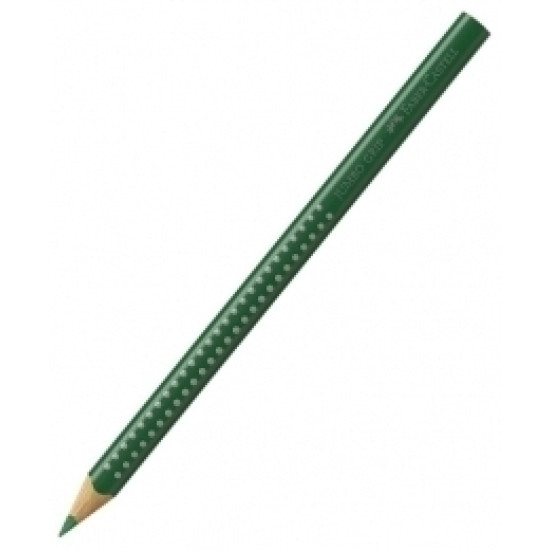 Trīsstūrveida krāsains zīmulis Faber-Castell Jumbo Grip, olīvu zaļš
