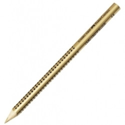 Trīsstūrveida krāsains zīmulis Faber-Castell Jumbo Grip, zelta